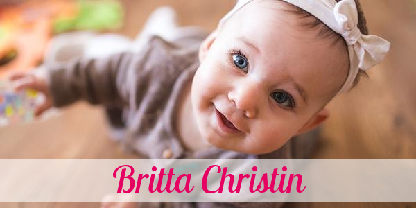 Namensbild von Britta Christin auf vorname.com