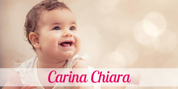 Namensbild von Carina Chiara auf vorname.com