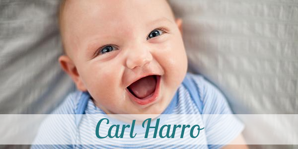 Namensbild von Carl Harro auf vorname.com