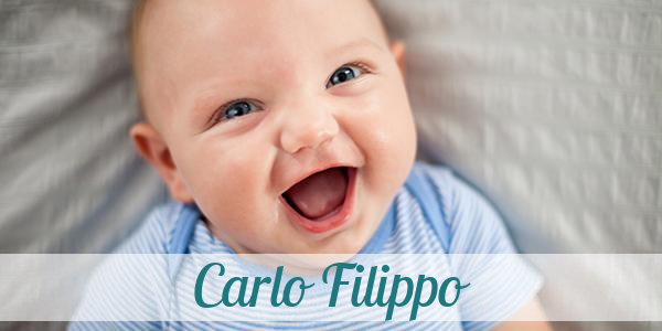 Namensbild von Carlo Filippo auf vorname.com