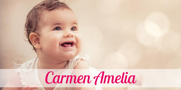 Namensbild von Carmen Amelia auf vorname.com
