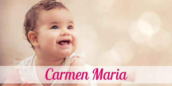 Namensbild von Carmen Maria auf vorname.com