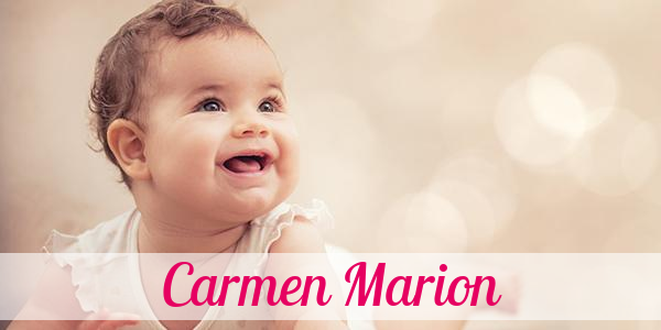 Namensbild von Carmen Marion auf vorname.com