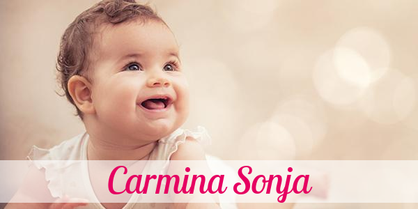 Namensbild von Carmina Sonja auf vorname.com