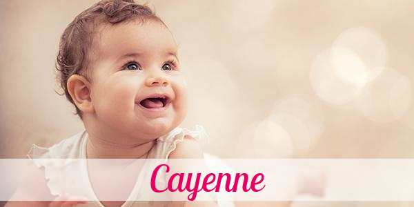 Namensbild von Cayenne auf vorname.com