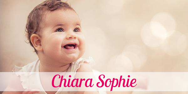Namensbild von Chiara Sophie auf vorname.com
