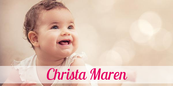 Namensbild von Christa Maren auf vorname.com
