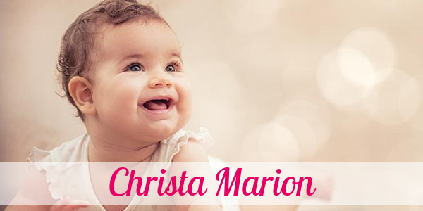 Namensbild von Christa Marion auf vorname.com