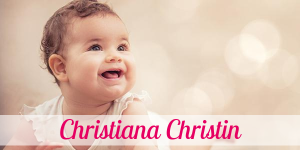 Namensbild von Christiana Christin auf vorname.com