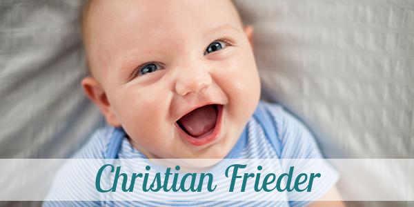 Namensbild von Christian Frieder auf vorname.com