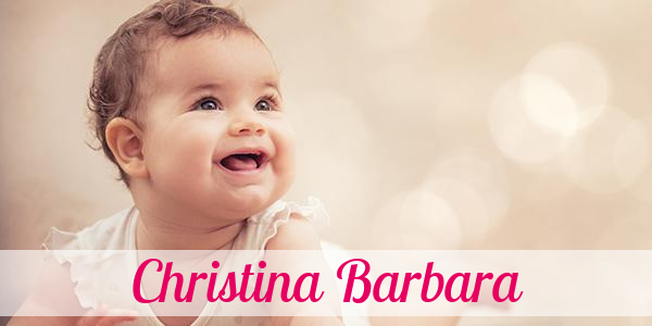 Namensbild von Christina Barbara auf vorname.com