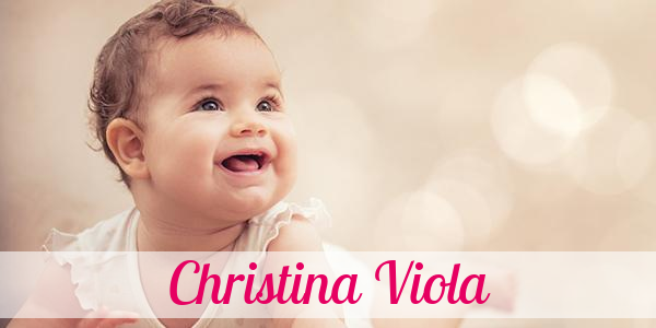 Namensbild von Christina Viola auf vorname.com