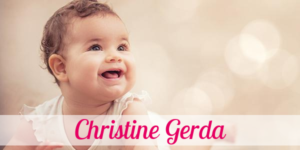 Namensbild von Christine Gerda auf vorname.com