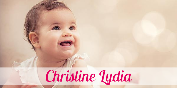 Namensbild von Christine Lydia auf vorname.com