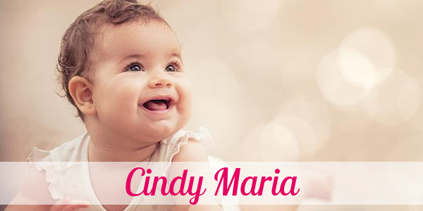 Namensbild von Cindy Maria auf vorname.com