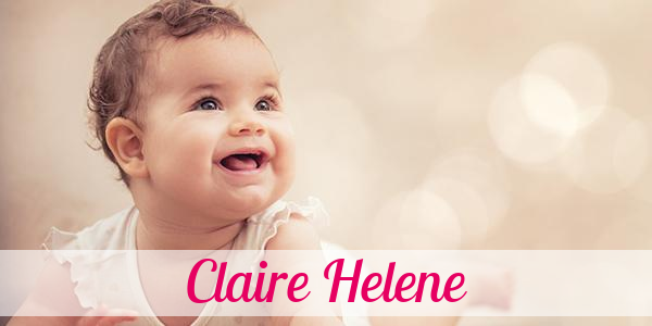 Namensbild von Claire Helene auf vorname.com