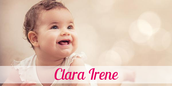 Namensbild von Clara Irene auf vorname.com