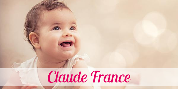 Namensbild von Claude France auf vorname.com