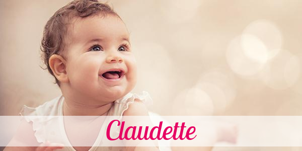Namensbild von Claudette auf vorname.com