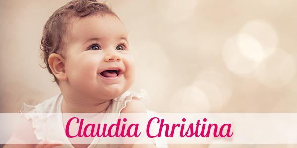 Namensbild von Claudia Christina auf vorname.com