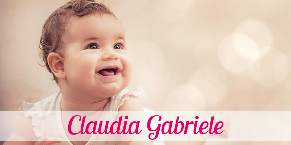 Namensbild von Claudia Gabriele auf vorname.com