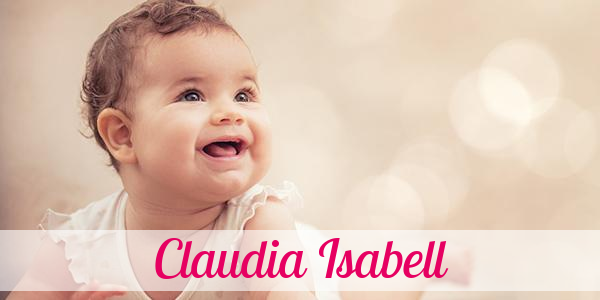 Namensbild von Claudia Isabell auf vorname.com