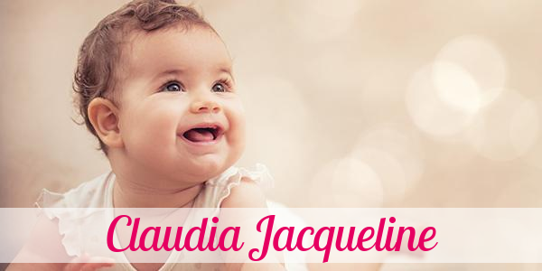 Namensbild von Claudia Jacqueline auf vorname.com