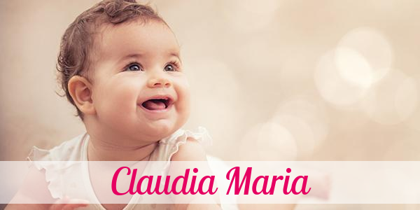 Namensbild von Claudia Maria auf vorname.com