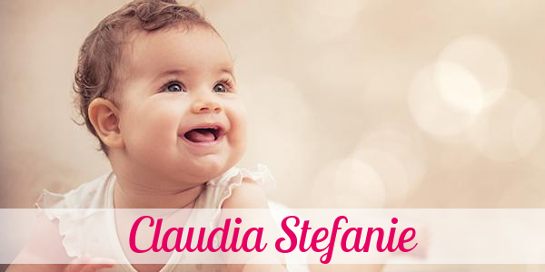 Namensbild von Claudia Stefanie auf vorname.com