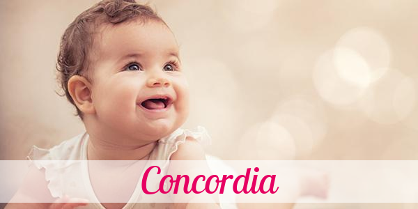 Namensbild von Concordia auf vorname.com