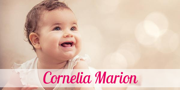 Namensbild von Cornelia Marion auf vorname.com