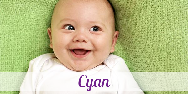 Namensbild von Cyan auf vorname.com