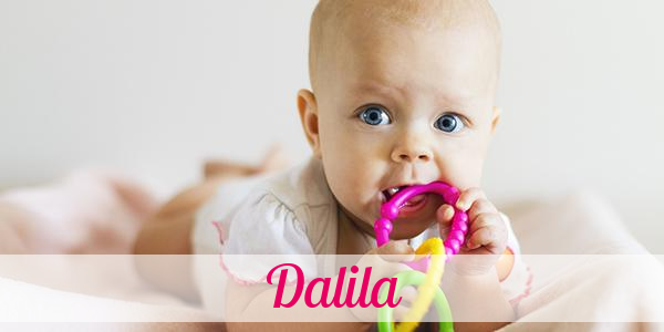 Namensbild von Dalila auf vorname.com
