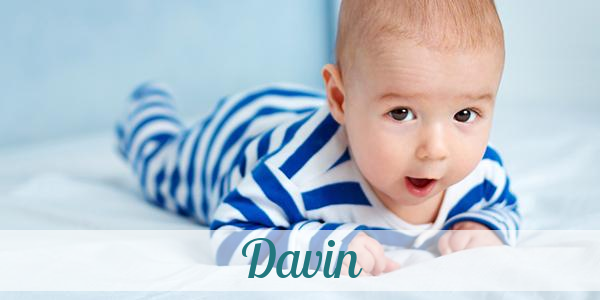Namensbild von Davin auf vorname.com