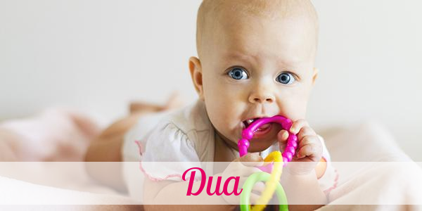 Namensbild von Dua auf vorname.com
