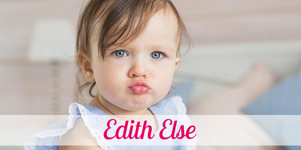 Namensbild von Edith Else auf vorname.com