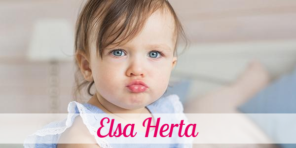 Namensbild von Elsa Herta auf vorname.com