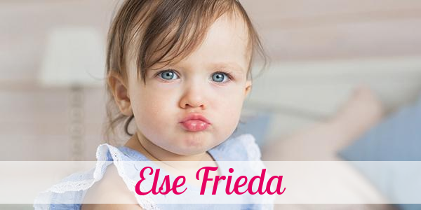 Namensbild von Else Frieda auf vorname.com