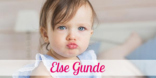 Namensbild von Else Gunde auf vorname.com