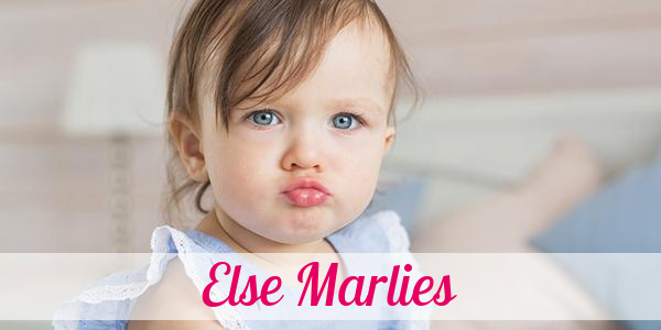 Namensbild von Else Marlies auf vorname.com