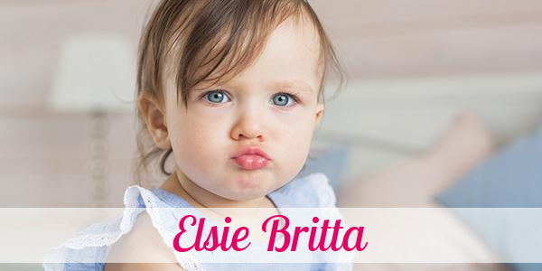 Namensbild von Elsie Britta auf vorname.com
