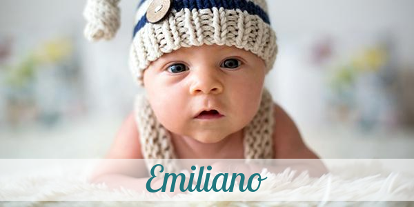 Namensbild von Emiliano auf vorname.com