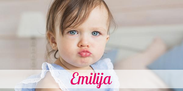 Namensbild von Emilija auf vorname.com