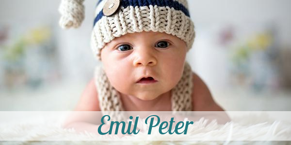 Namensbild von Emil Peter auf vorname.com