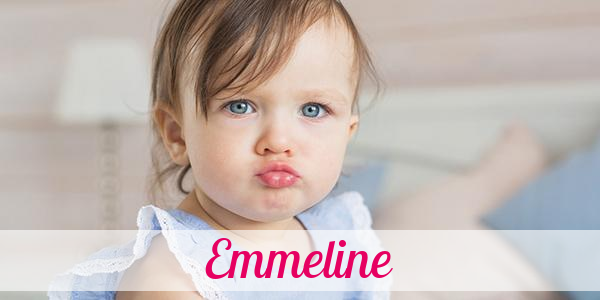 Namensbild von Emmeline auf vorname.com