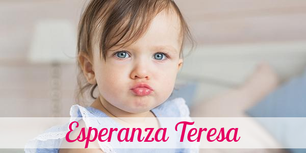 Namensbild von Esperanza Teresa auf vorname.com