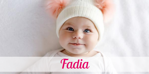 Namensbild von Fadia auf vorname.com