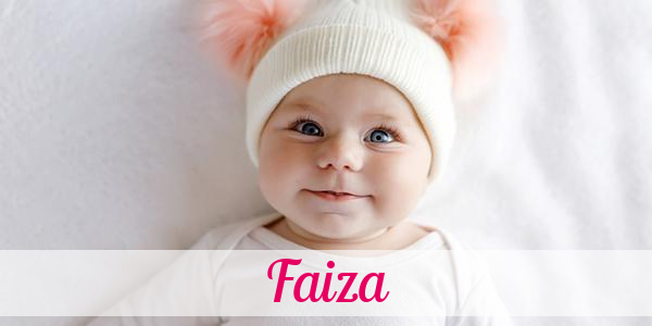 Namensbild von Faiza auf vorname.com