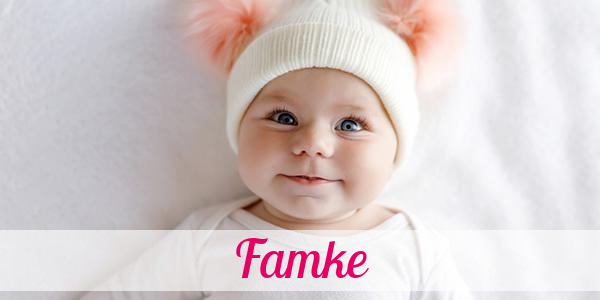 Namensbild von Famke auf vorname.com
