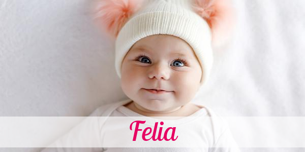 Namensbild von Felia auf vorname.com